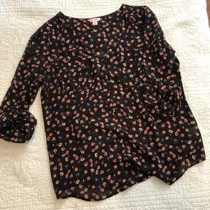 Flora quarter sleeve blouse